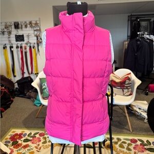 Women's GAP Pink Puffer Vest